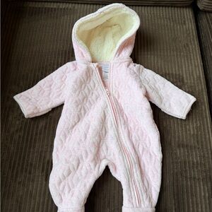 Nordstrom Pink Quilted Baby Footie
